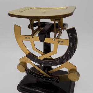 BALANCE Balanza de letras muy elegante, Balanza de oro, Regalo original, Objeto raro, Objeto Art Déco de los años 60