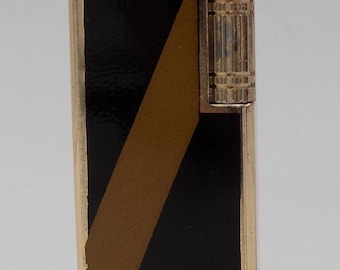 Accendino SCORPIO, accendino vintage, accendino elegante, nero e oro, prodotto in Corea, accendino anni '60, accendino da collezione