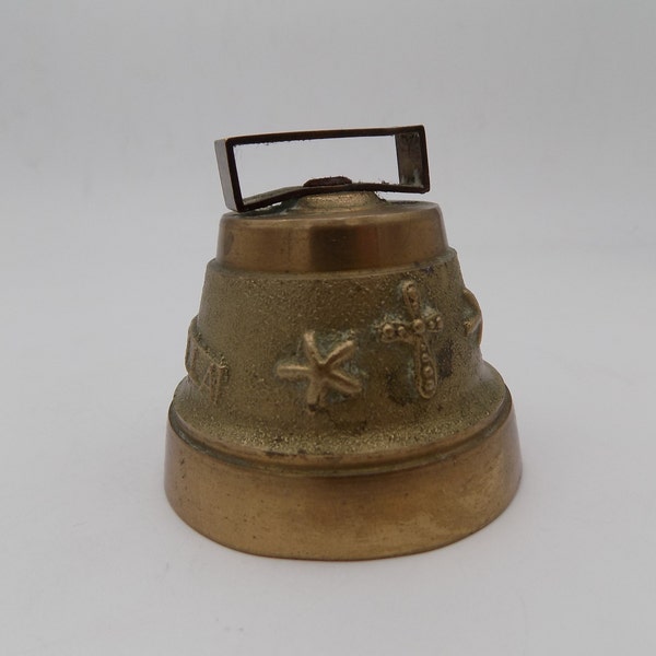 Ancient Bell,1900,Maria Pia ISABELLA,Immaculate,Bronze Bell,Bronze Casting,Gift Vintage,Rare,Table Bell,Very Beautiful Deco Object