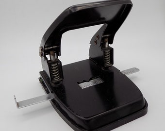 Vintage Hole Punch,TWO HOLE PUNCH,Metal Hole Punch,Office Punch,Hole Punching,On Office Paper,Hole Punch
