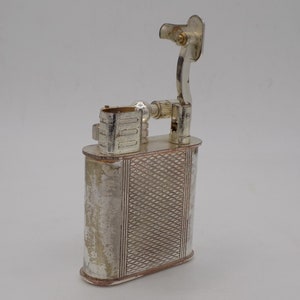 JING-LING,Old Lighter, Table Lighter,Silver Plated Lighter,Very Rare,Briquet Gas,Year 1930,Collection Lighter,Gift Idea