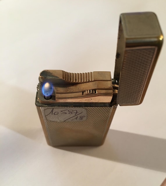 オールドライター、ST DUPONT、シルバーメタル、クロス、ラージモデル 