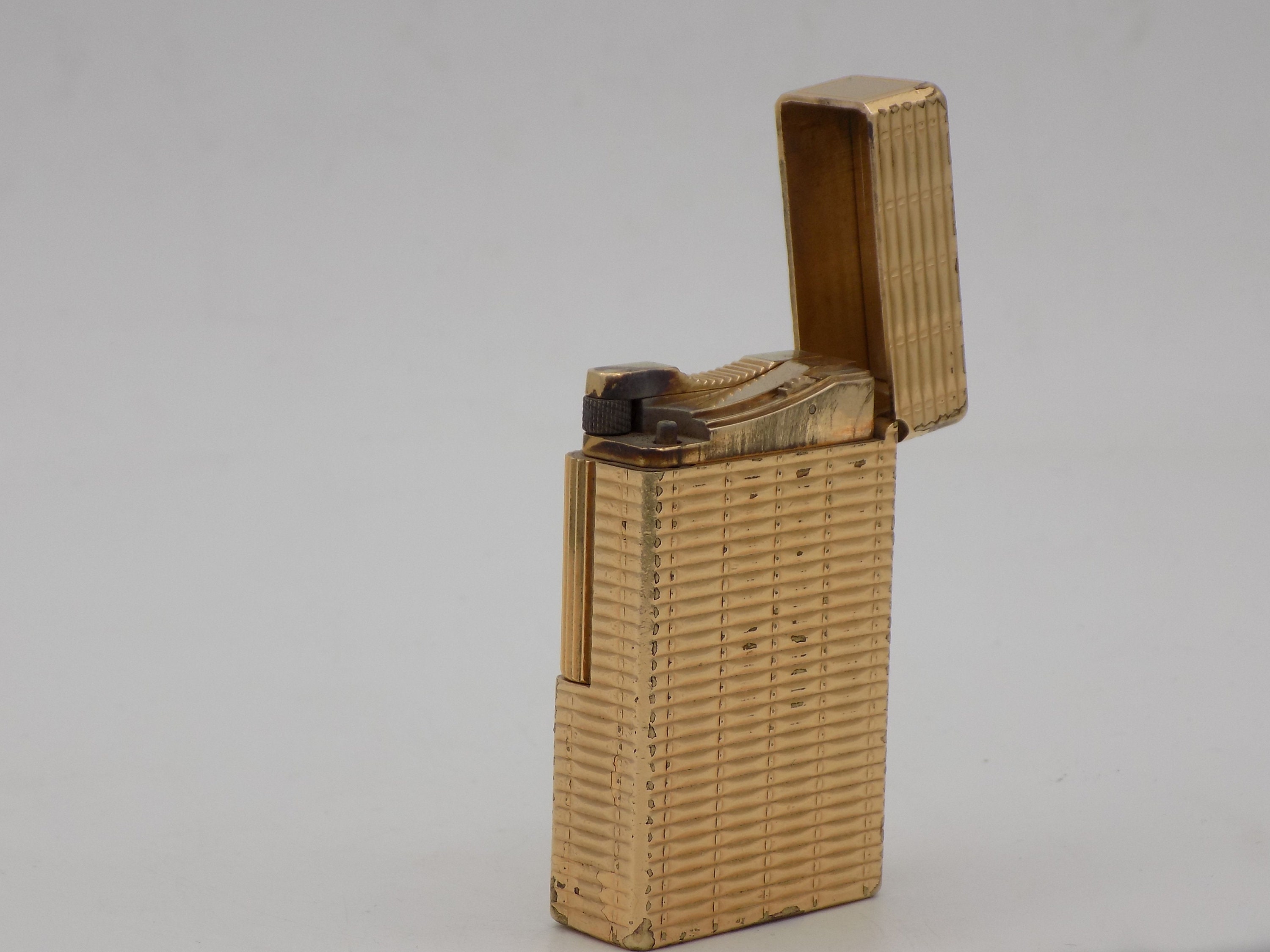 Briquet S.t.DUPONT,Plaqué Or 20 Microns,Élégant,Briquet Vintage,Années 60,Made in France Poinçon