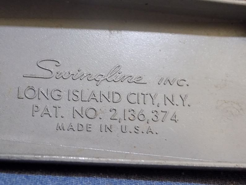 SWINGLINE Inc Stapler/Design 50/Long Island-USA/Vintage Office Stapler 50s/Art Deco Stapler/Made in USA/Decorative Object/Gift Idea. image 8