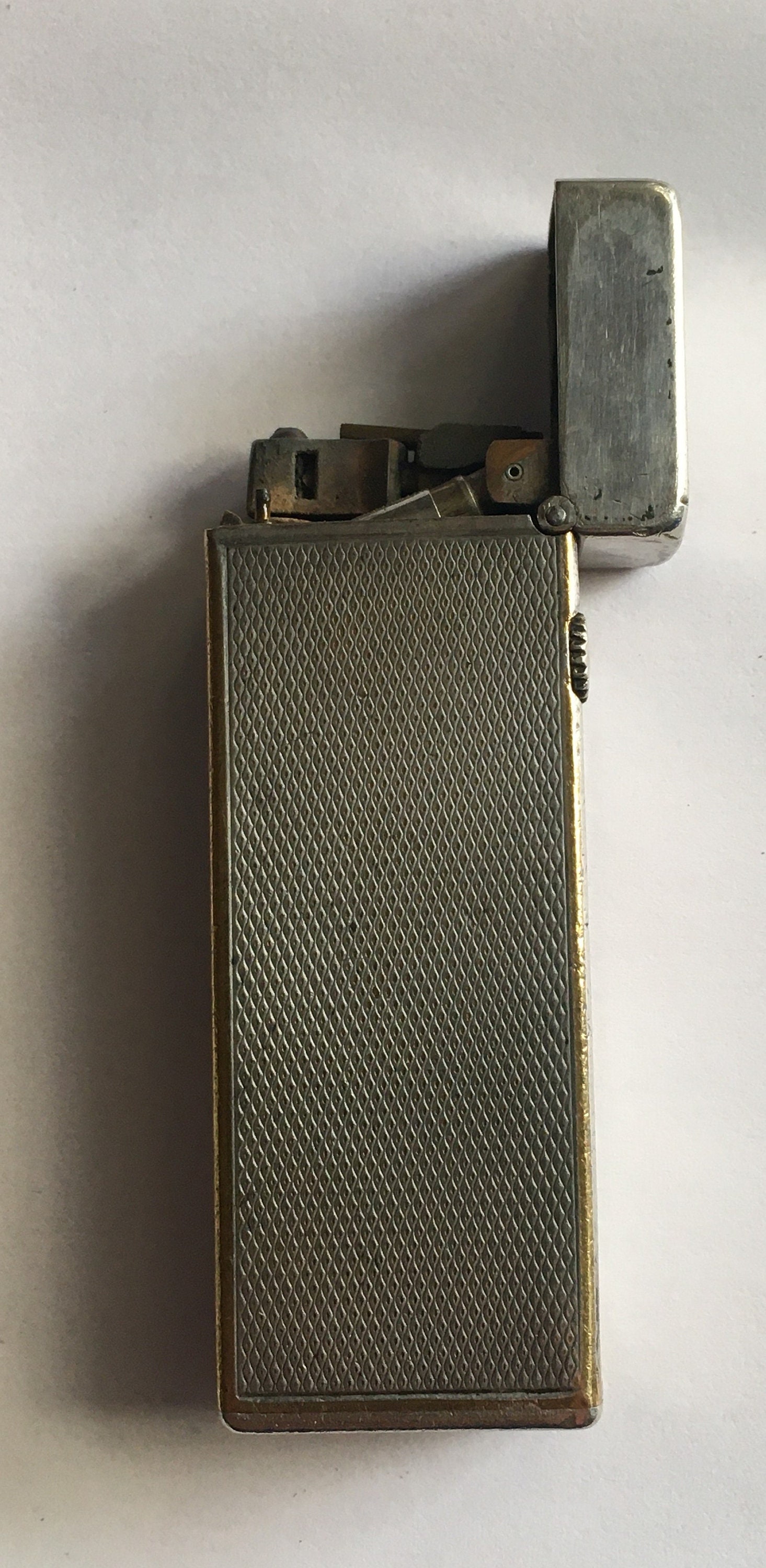 DUNHILL Lighter, Vintage Lighter, Gold Metal, Made in Switzerland