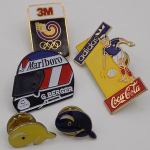 Vintage 1988 Séoul Olympique Cravate Ensemble Épinglette Et Chaîne – Collection USA