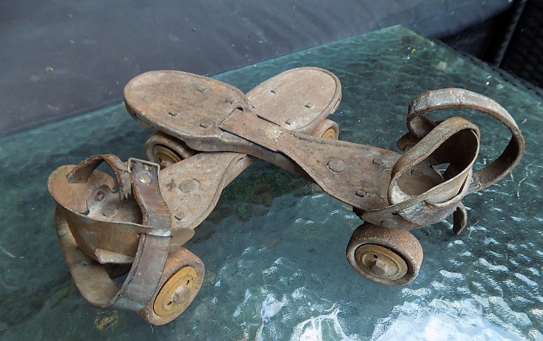 Buy Metal Roller Skates/very Old/roller Skates/1800 METAL Skates/very Rare  Object for Collector/gift Online in India