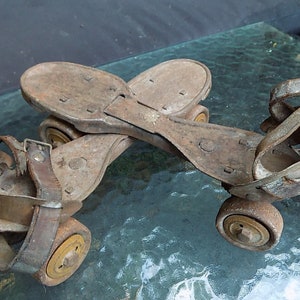 Metal Roller Skates/Very Old/Roller Skates/1800 METAL Skates/Very Rare Object for Collector/Gift Idea.