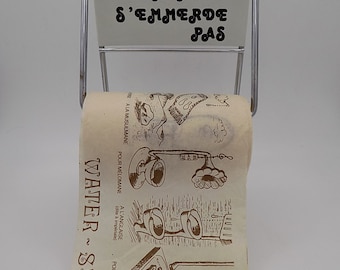 ヴィンテージ トイレット ペーパー ホルダー/トイレット ペーパー/ヴィンテージ/60 年代のかわいいメモ/実用的で素敵/感動的なギフトのアイデア。