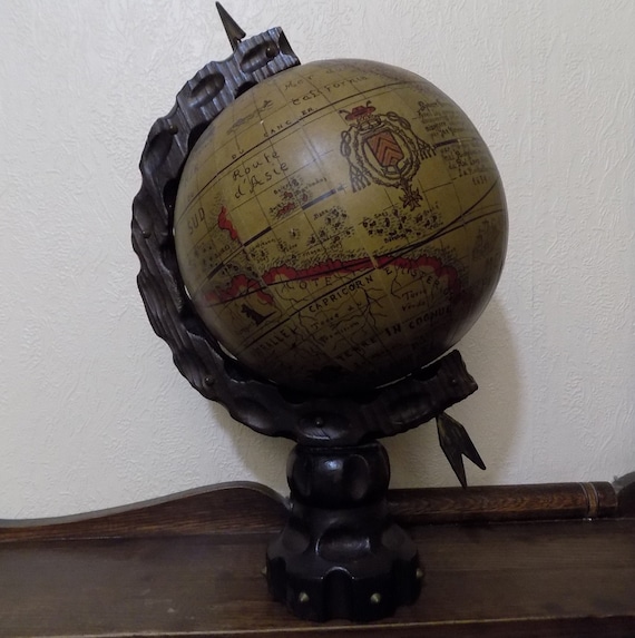 Globe Terrestre Ancient,made in France,globe Vintage,years 30,collection  Object,french Crafts,child Room,salocadeau,collection -  Norway