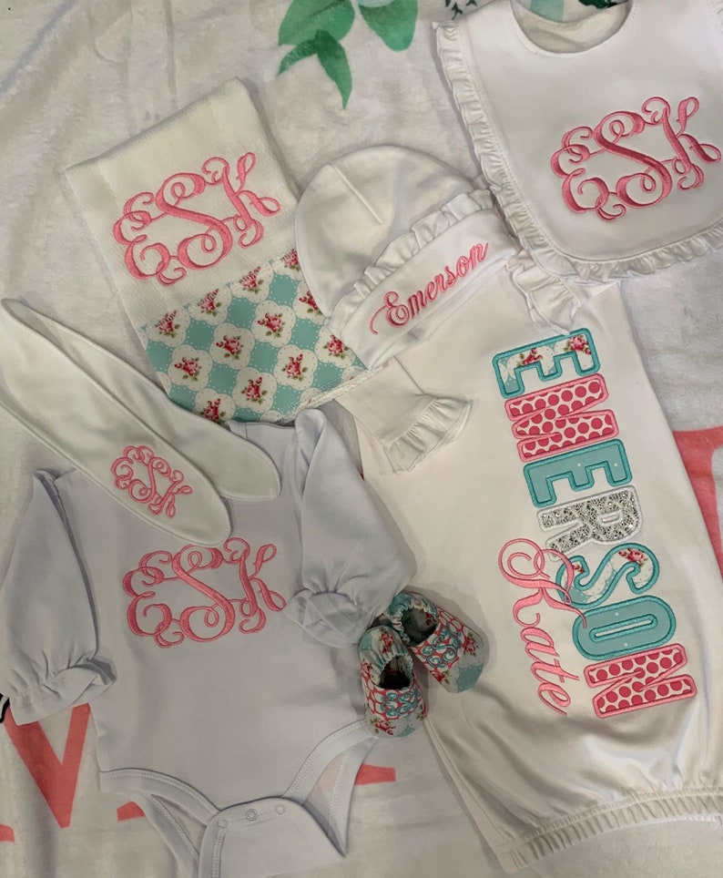 personalized-baby-gown-girl-babycoming-home-outfit-newborn-etsy