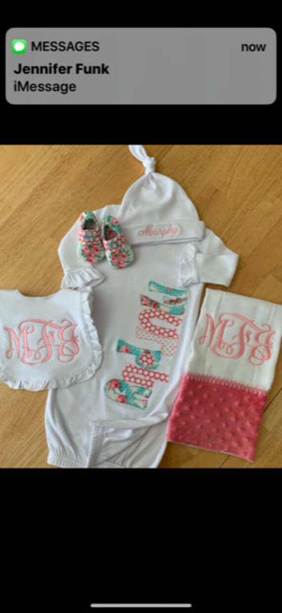 embroidered baby gowns