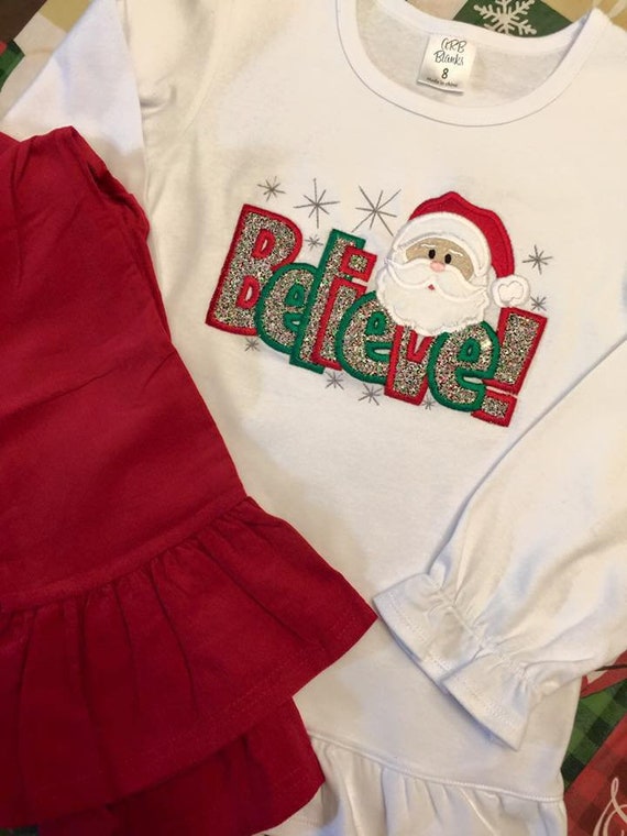 christmas ruffle pants