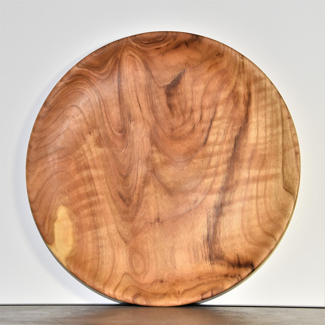 Teller aus Kirschholz Handwerkliche und ökologische Teller | Etsy