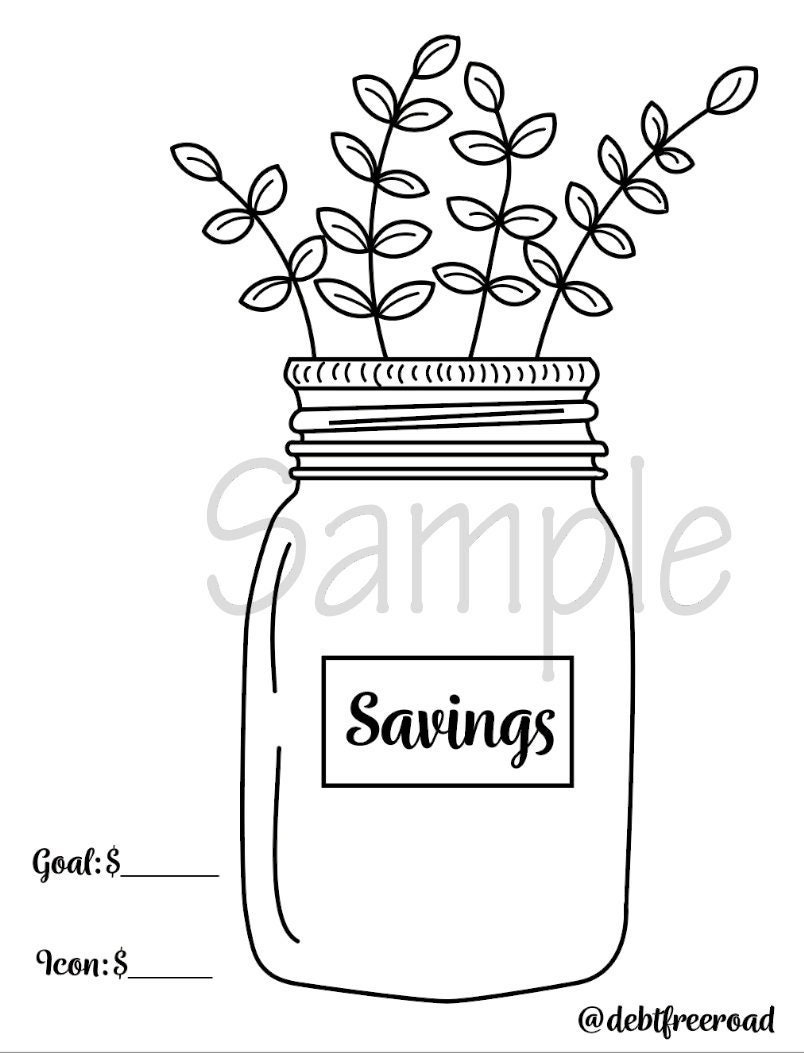 Debt Mason Jar - Etsy