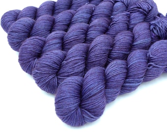 Dusty Plum // Yakima DK, medium purple DK weight merino, silk and yak blend yarn. Perfect for sweater knitting or your favorite accessories