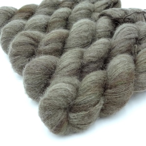 Drab // Yakapaca Alpaca merino silk and yak brushed lace weight yarn