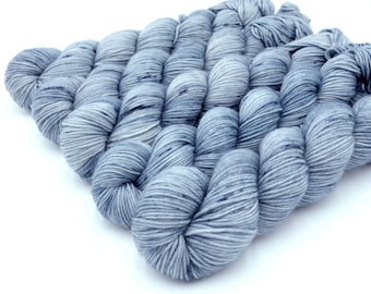 Ironclad Beetle // Triton MCN, hand dyed, merino cashmere DK yarn, tonal blue