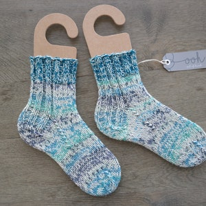 Thick hand knitted socks size 36-38 image 2