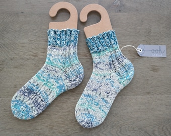 Thick hand knitted socks - size 36-38