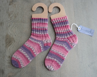 Hand knitted socks - size 35-37