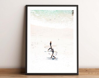San Diego Beach Print, Southern California Surf Wall Decor. Unframed.