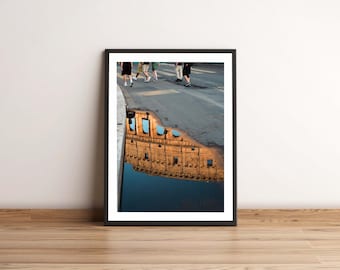 Roman Colosseum Print, Italian Wall Decor, Rome Italy. Unframed.