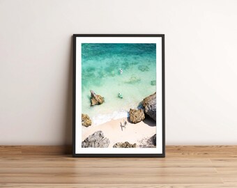 Bali Surf Print, Southeast Asia Wall Decor, Indonesia Beach Print. Unframed.
