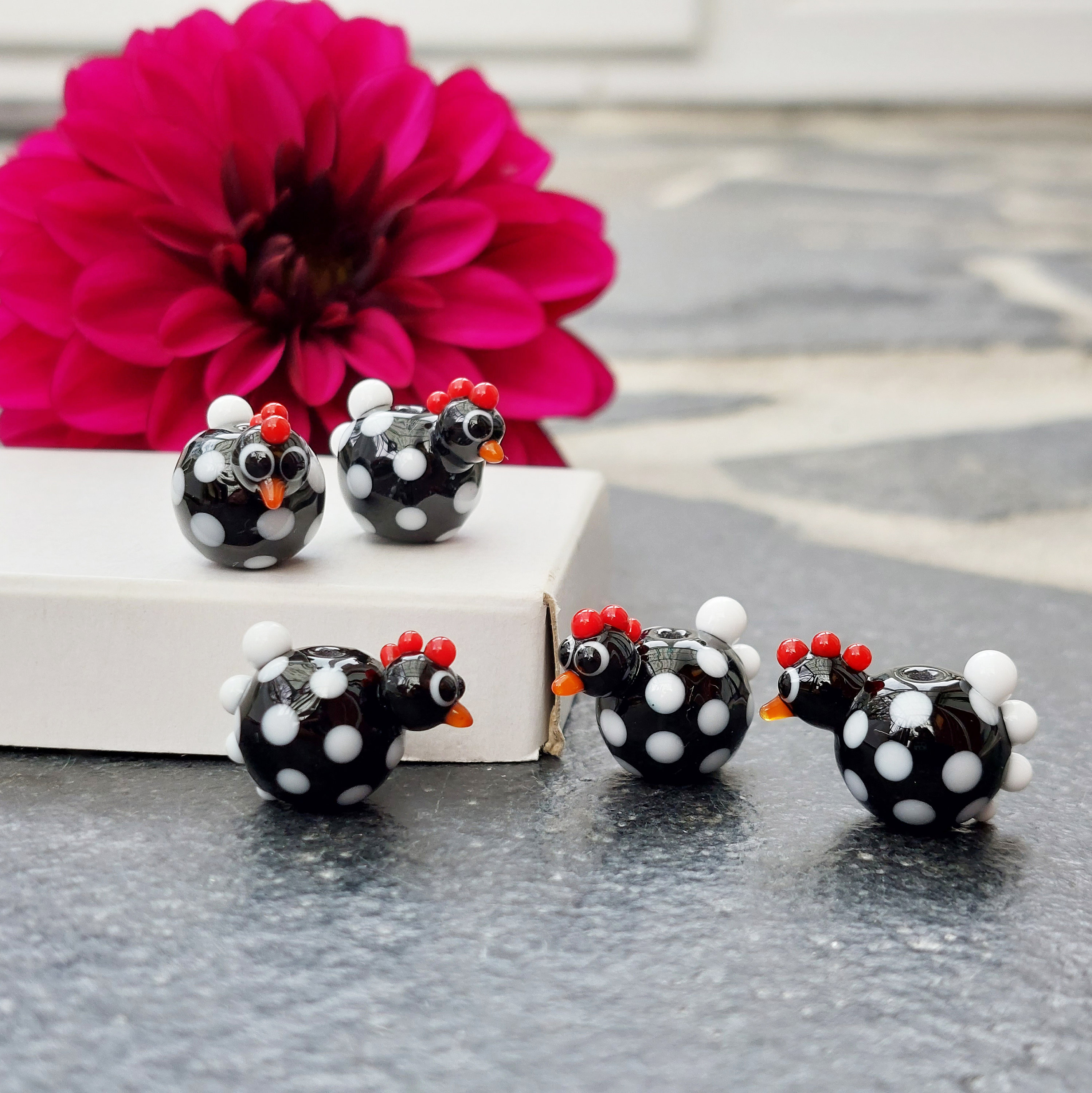 OLYCRAFT 200 PZ Perline Di Vetro Di Murano Fatti A Mano Pendenti Fascino Di Vetro Peperoncino - Foto 2