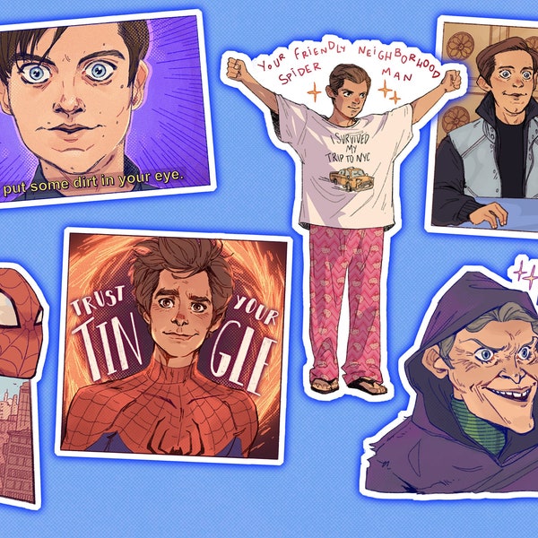 SPIDER-MAN STICKERS// Peter Parker sticker pack