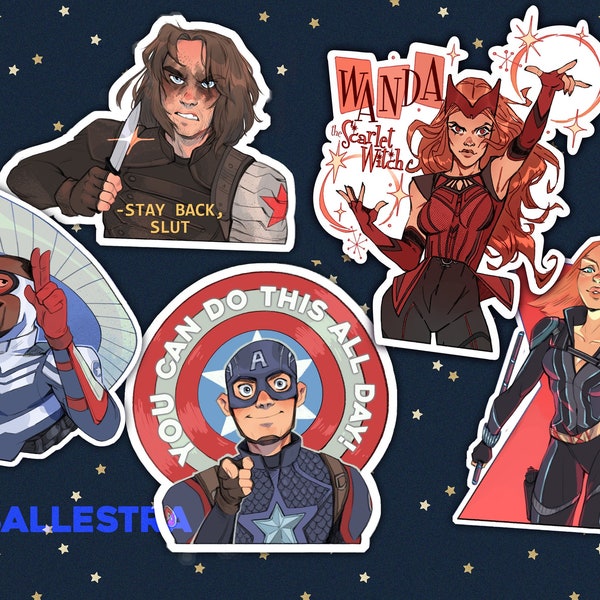 AVENGERS STICKERS// mcu sticker pack