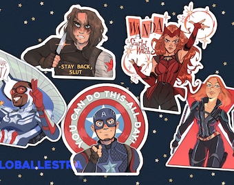 AVENGERS STICKERS//mcu-stickerpakket