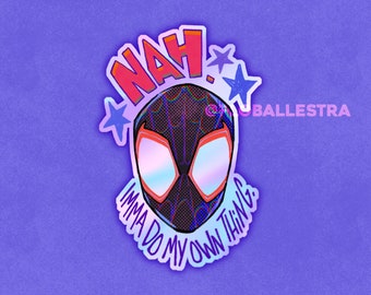 Miles - Holographic Sticker