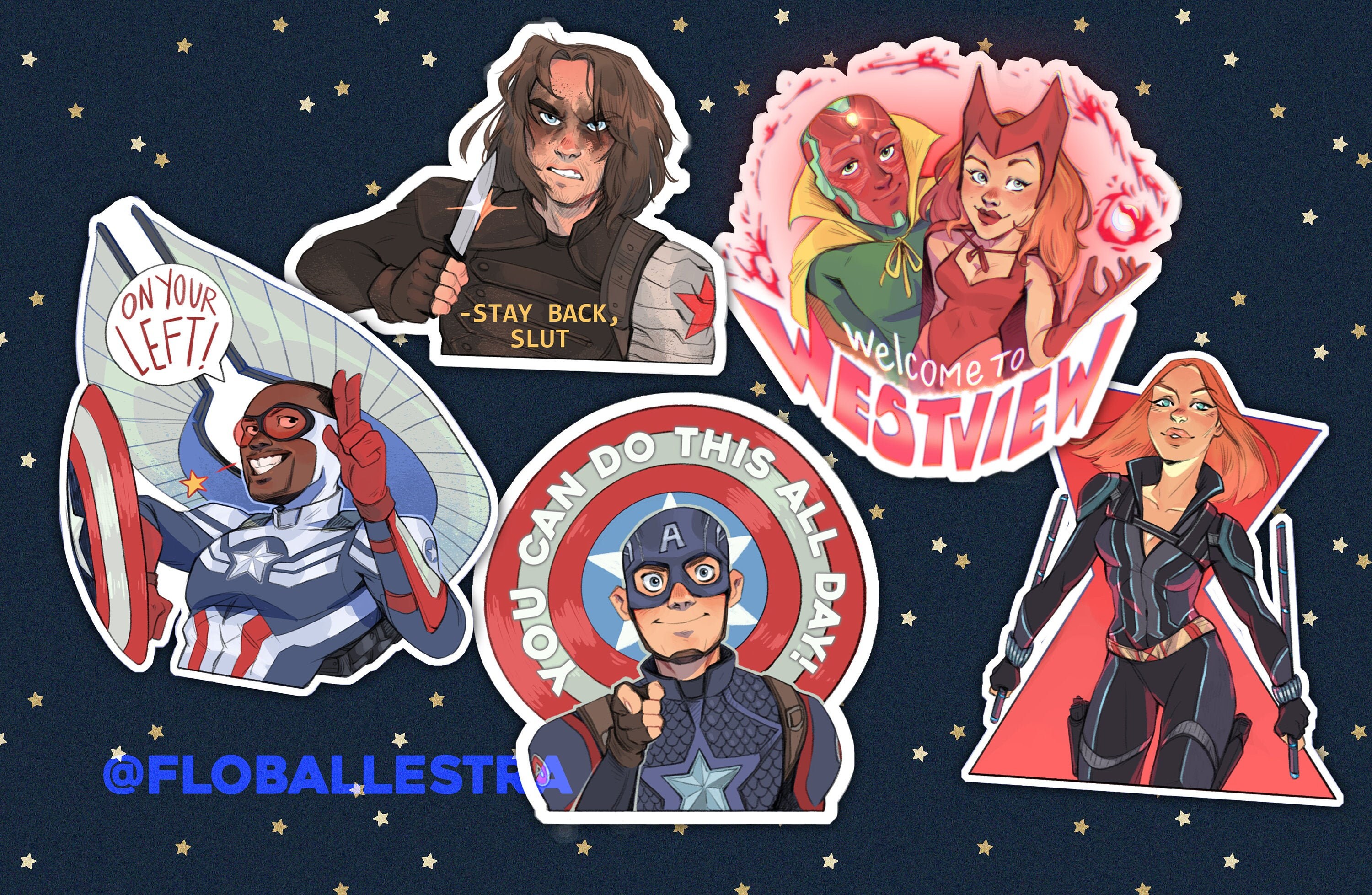 AVENGERS STICKERS// mcu stickers