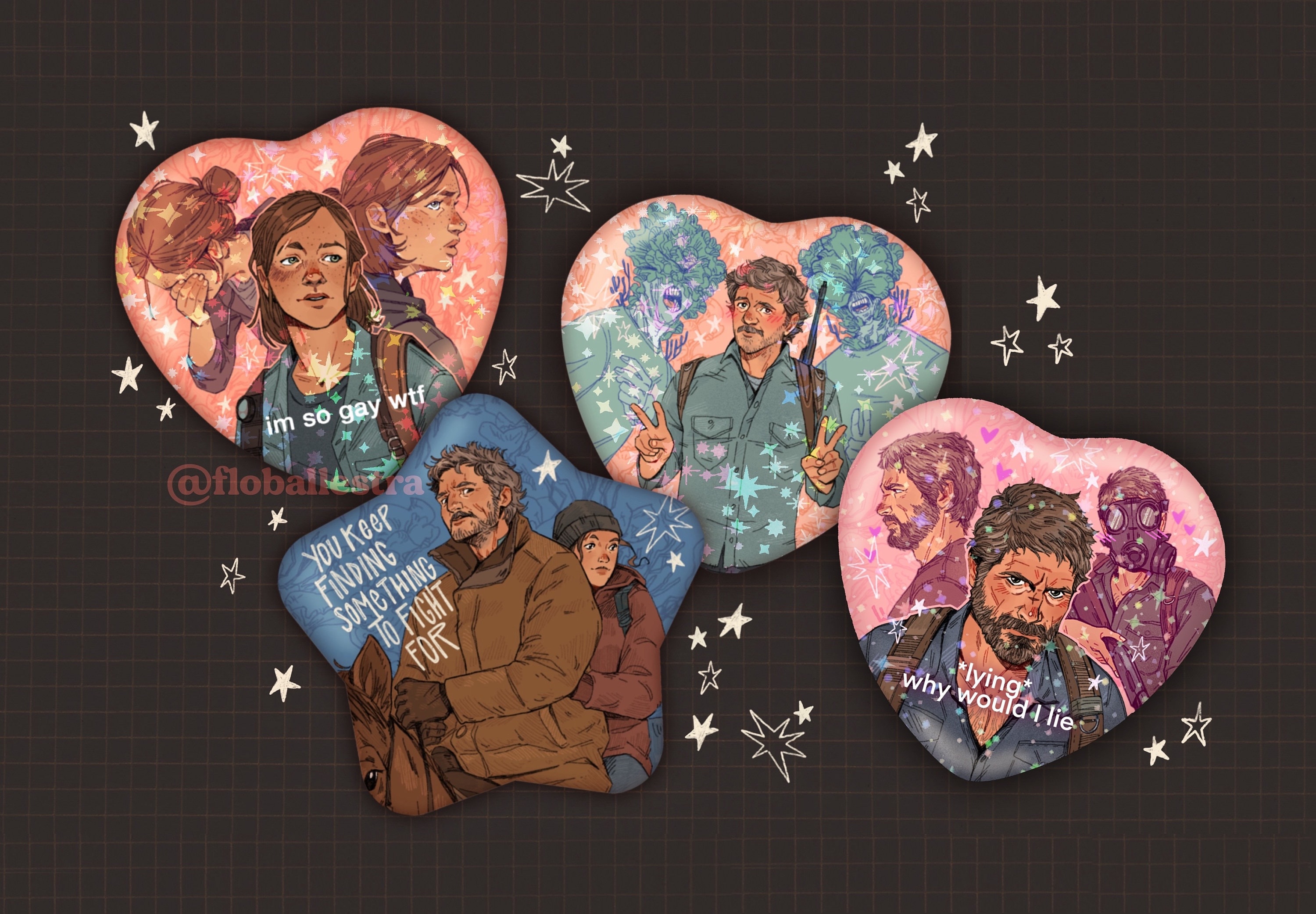 The Last of Us // Sparkly Buttons
