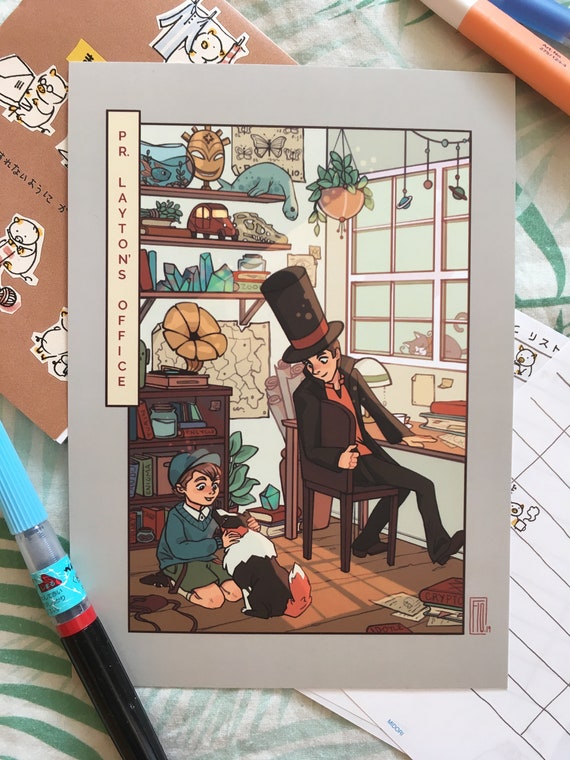 Professor Layton's Office Art Print - Etsy