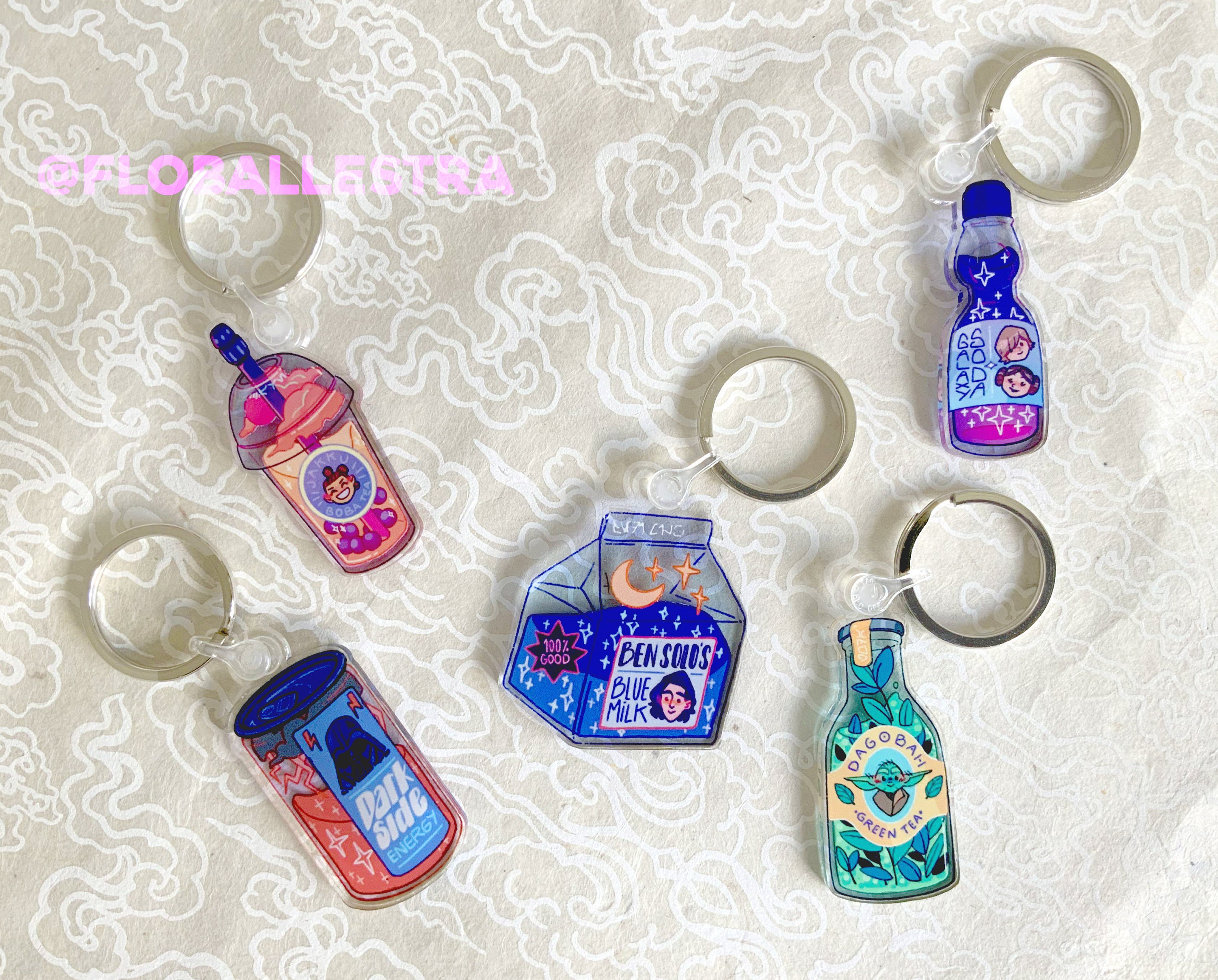 A galaxy's far away drinks - Star Wars drinks Charms keychains
