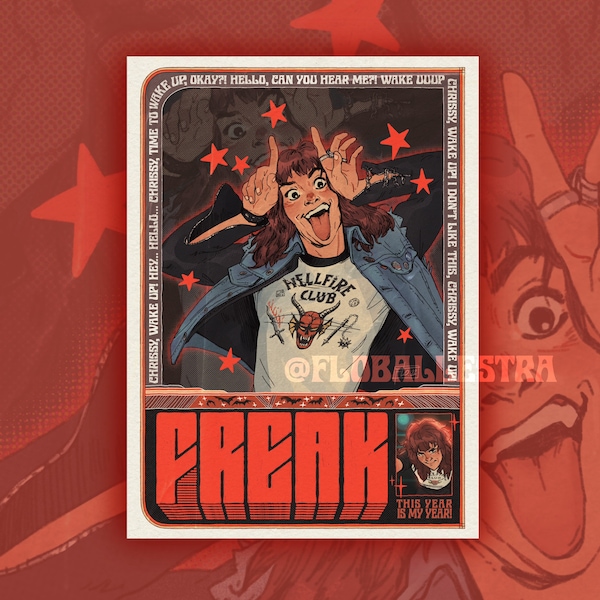 Eddie Munson - wydruk artystyczny