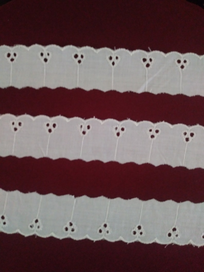 Vintage Cotton Lace Trim 1 Wide