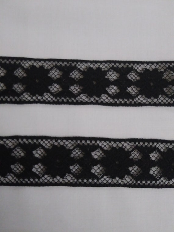 Vintage black lace trim Outlet
