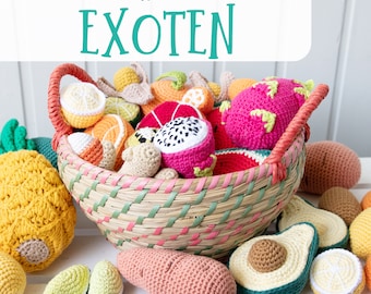 Shop exotics - crochet fruit and vegetables