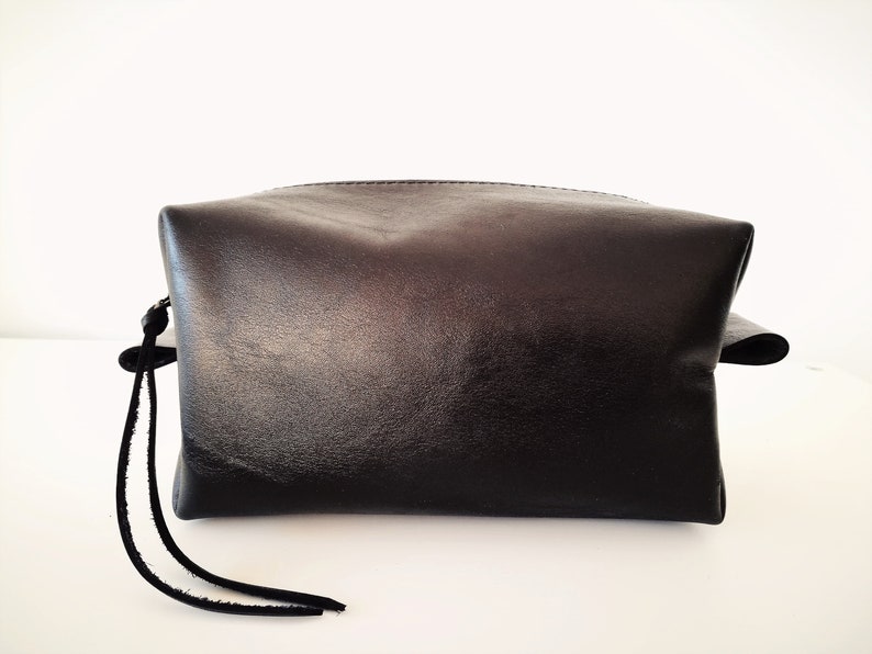 Men/'s leather toiletry bag