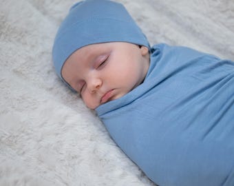 Swaddle and Hat Set