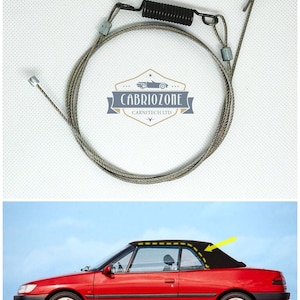 Sidospännvajrar för Peugeot 306 Cabriolet 1994-2003 - set höger och vänster