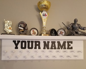 Personalized Trophy Shelf - White