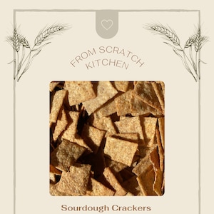 Receita para impressão de 2 páginas de biscoitos Sourdough