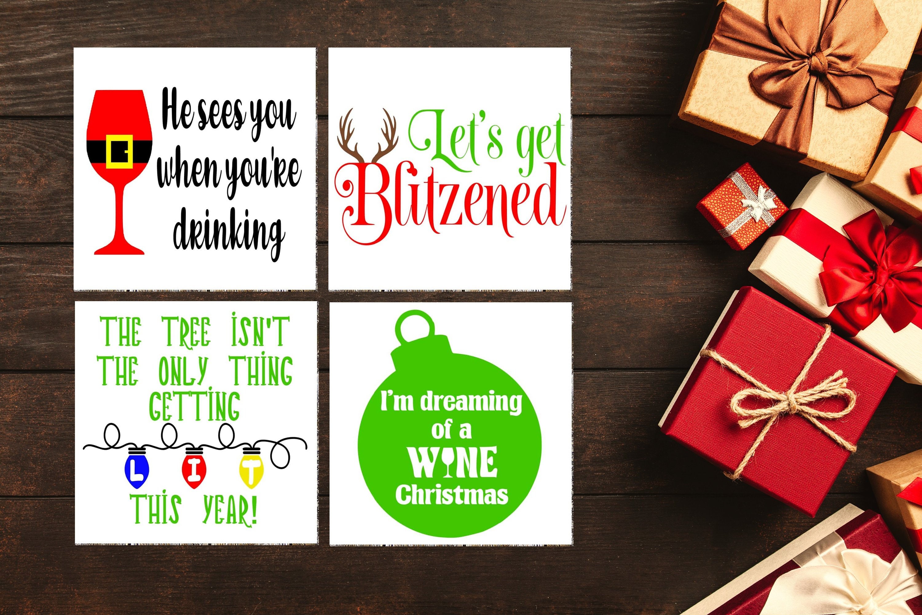 Christmas Wine Sayings 