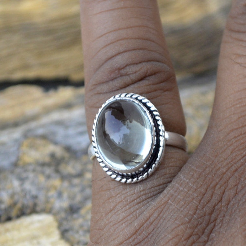 Designer Prasiolite Ring 925 Sterling Silver Ring Natural Oval Cab Prasiolite Gemstone Ring Gemstone Silver Birthstone Handmade Gift Ring