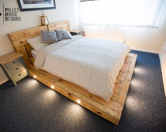 pallet bed etsy king size pallet bed