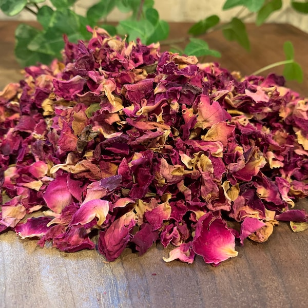 Pétalos de rosa secos orgánicos / Flor / Seca / Naturaleza / Boda / Aromático / Baño de spa / Romántico / Amor / Mágico / Hada / Aromaterapia